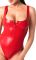 Боді Noir Handmade F352 Red powerwetlook body - XL