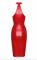 Сукня Noir Handmade F354 Red powerwetlook dress - L