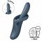 Вібратор з ротацією Satisfyer Heat Flex 4 Grey, підігрів до 39°C