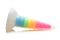 Фентезійний фалоімітатор Creature Cocks Luminescent Rainbow Silicone Dildo, світиться в темряві, 19,6 см