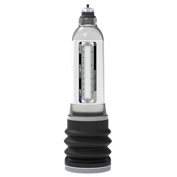 Гідропомпа Bathmate Hydromax 8 Clear, для члена довжиною від 15 до 20 см, діаметр до 5,5 см