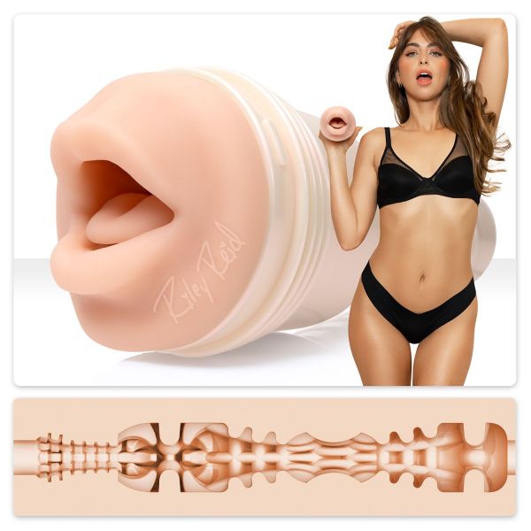 Мастурбатор-ротик Fleshlight Girls: Riley Reid - Insomnia, зі зліпка ротика, дуже ніжний