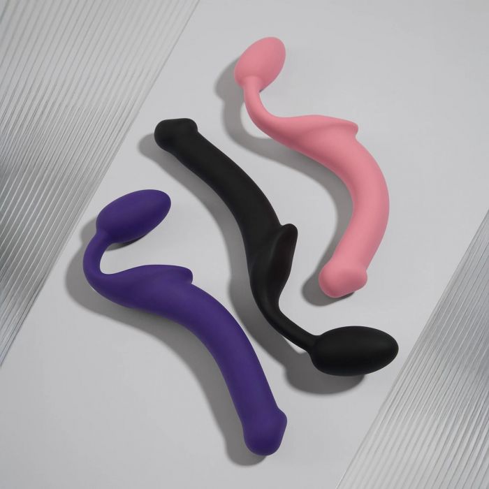 Безремінний страпон Strap-On-Me Rose S, повністю регульований, діаметр 2,7 см