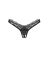 Трусики-стрінги з мереживом Obsessive Arrowel Black crotchless thong L/XL