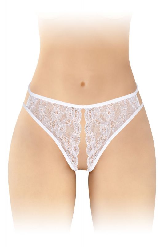 Трусики з відкритим доступом Fashion Secret Victoria White, мереживо