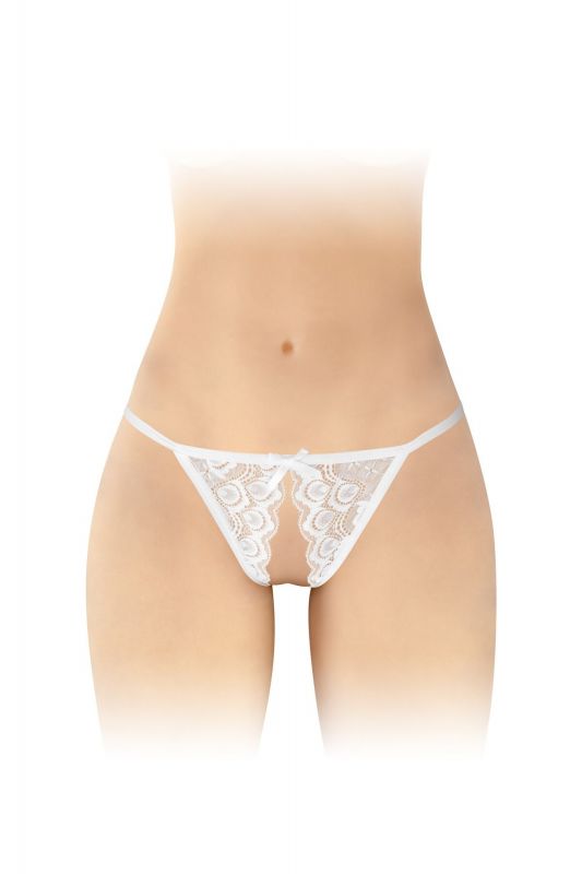 Мереживні трусики з доступом Fashion Secret Zoe White, з бантиком