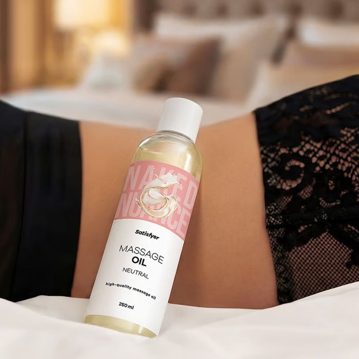 Розпродаж!!! Масажна олія Satisfyer Massage Oil Neutral 250 мл (термін 30.04.2027)