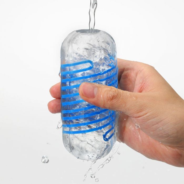 Мастурбатор Tenga Spinner DX 02 Bumps, з пружною стимулювальною спіраллю всередині, середній вплив