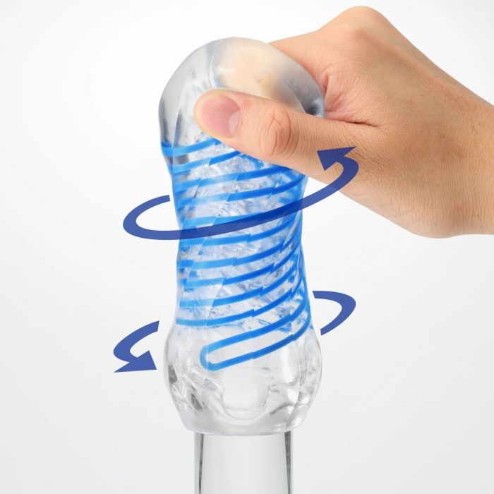 Мастурбатор Tenga Spinner DX 03 Steps, з пружною стимулювальною спіраллю всередині, потужний вплив