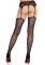 Колготки-панчохи Leg Avenue Heart Garterbelt Stockings One Size Black