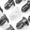 Клітка для пеніса LOCKINK SEVANDA Plastic Penis Chastity Cage, чорна, 3 кільця різних розмірів