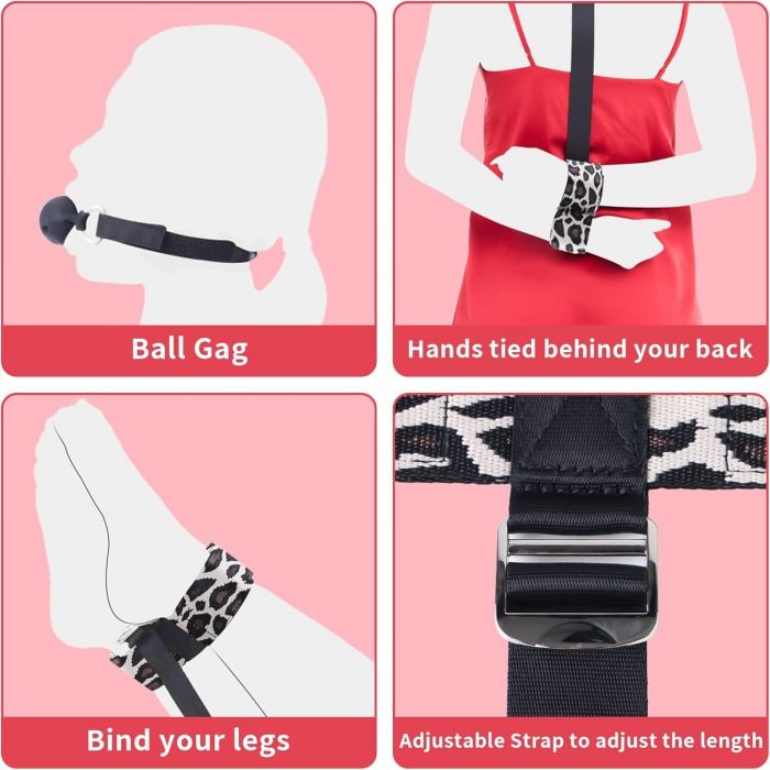 БДСМ-набір LOCKINK YEAHWOW Armbinder Restraint Set Black