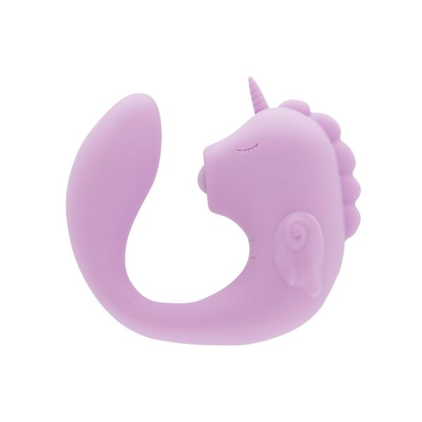 Вібратор-єдиноріжка Unihorn – C Horse – Marina Lilac, вагінально-кліторальна стимуляція, 2 мотори по 10 режимів