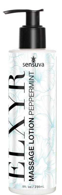 Лосьйон для масажу ніг та ступень Sensuva ELXYR Massage Lotion Peppermint (236 мл)