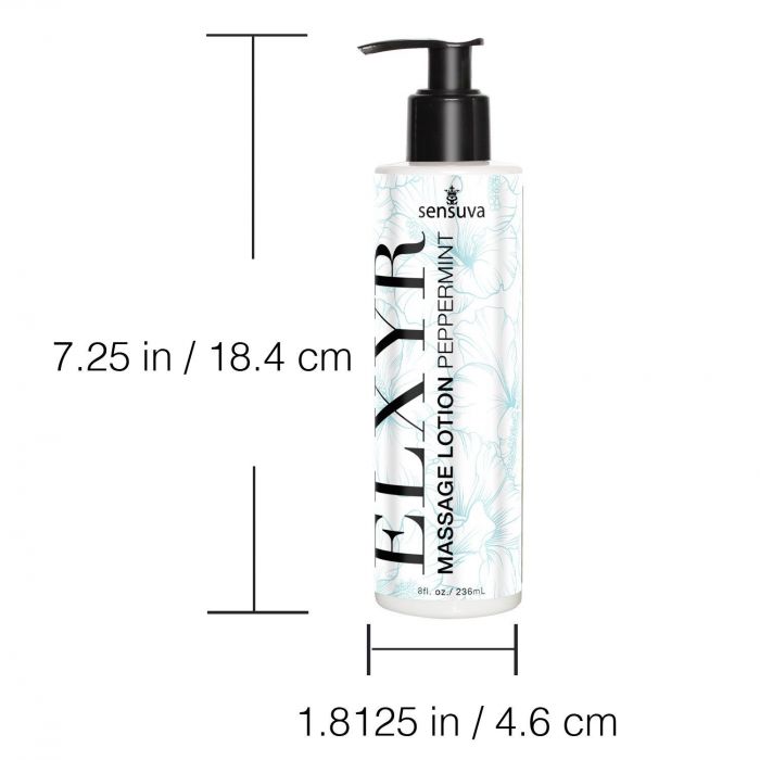 Лосьйон для масажу ніг та ступень Sensuva ELXYR Massage Lotion Peppermint (236 мл)