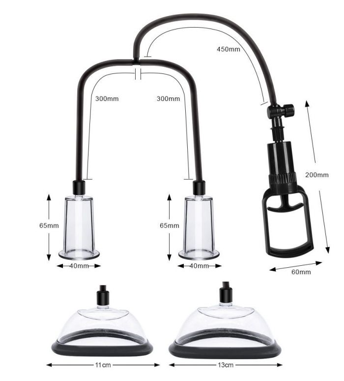 Вакуумна помпа для грудей та сосків Men Powerup Passion Pump
