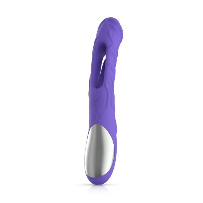 Вібратор точки G з вагінальним відростком Good Vibes Only – Flax Vibrating Dildo with G-Spot Stimulator