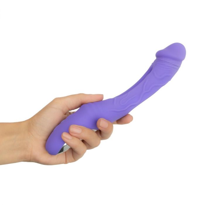Вібратор точки G з вагінальним відростком Good Vibes Only – Flax Vibrating Dildo with G-Spot Stimulator