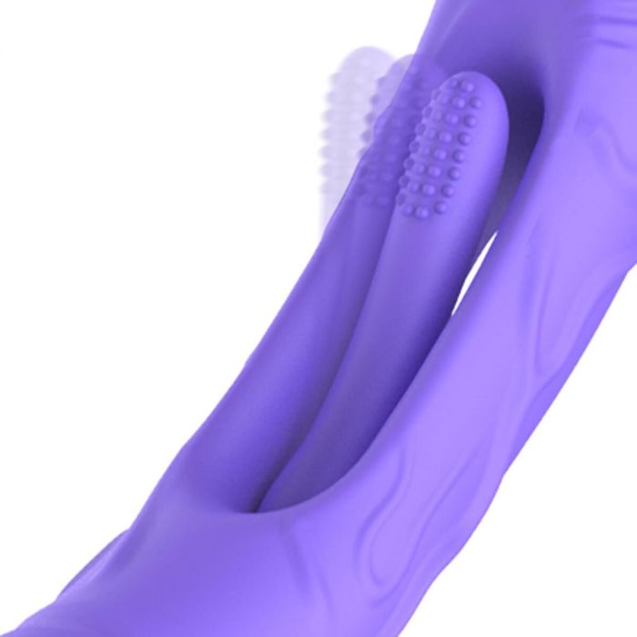 Вібратор точки G з вагінальним відростком Good Vibes Only – Flax Vibrating Dildo with G-Spot Stimulator