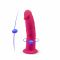 Фалоімітатор з вібрацією SilexD Henry Vibro Pink (MODEL 2 size 7in) + LRS, діаметр 4,4 см