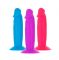 Набір фалоімітаторів ADDICTION Silly Willy 3.3” Silicone Dildo, 3 кольори, 12 шт
