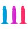 Набір фалоімітаторів ADDICTION Silly Willy 3.3” Silicone Dildo, 3 кольори, 12 шт