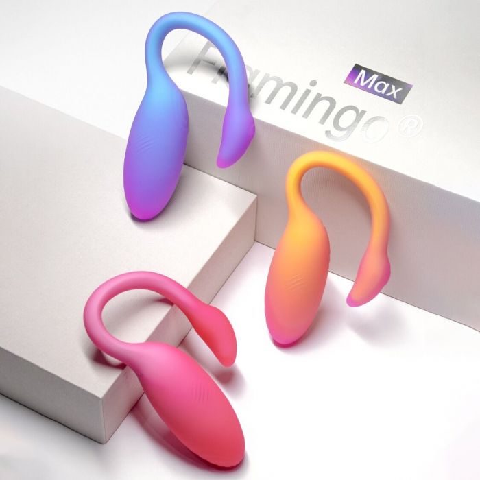 Смарт-віброяйце Magic Motion Flamingo Max Blue 2 в 1: віброяйце та тренажер Кегеля, 10 режимів