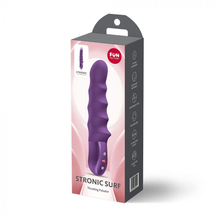 Пульсатор Fun Factory Stronic Surf Dark Violet, 10 режимів роботи, перезаряджуваний