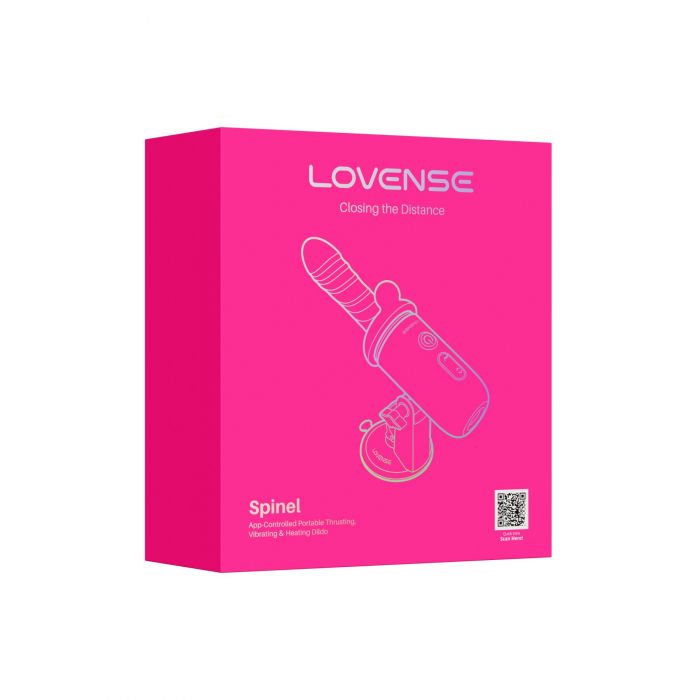 Смарт-міні секс-машина Lovense Spinel імітація фрикцій, підігрів, 3 насадки, на присосці