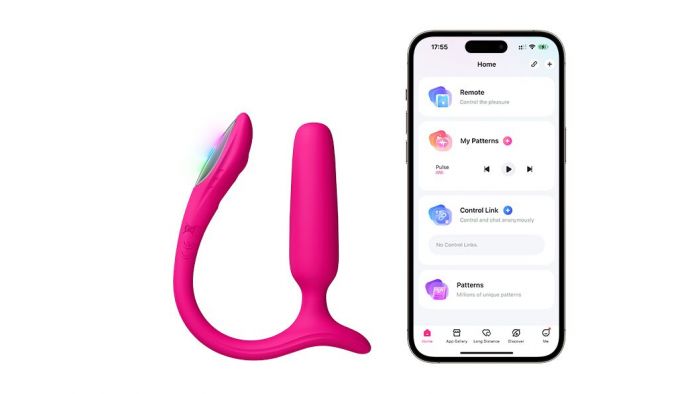 Анальна смарт-вібропробка Lovense Lush Anal, дуже потужна, LED-підсвічування