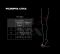 Панчохи зі шнурівкою Art of Sex - Mistress, чорні з ефектом мокрого оксамиту, розмір S