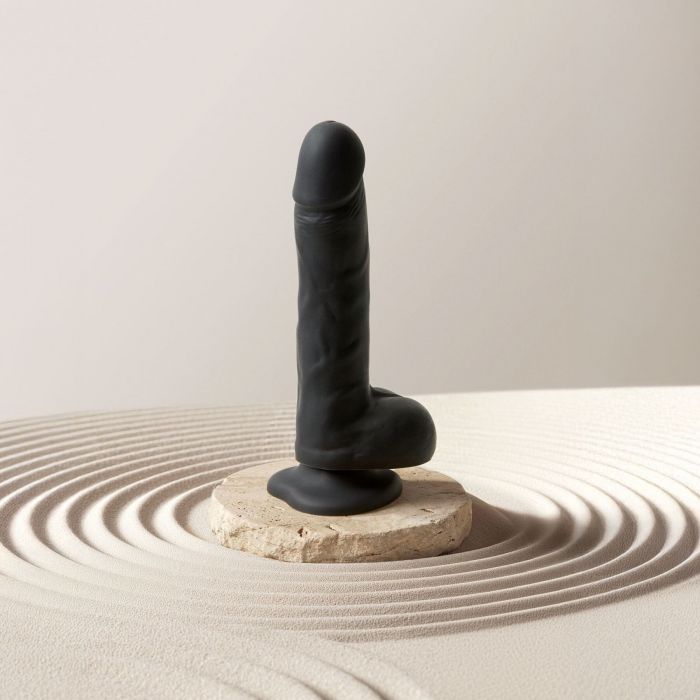 Фалоімітатор з вібрацією та ротацією Strap-On-Me Rotating & Vibrating Realistic Dildo – L – Black