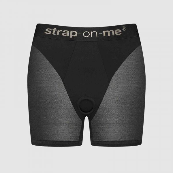 Шорти з фіксацією дилдо Strap-On-Me Harness Lingerie Halo – L – Black, велосипедки