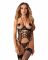 Корсет Obsessive Dominna cupless corset & crotchless thong 2XL/3X