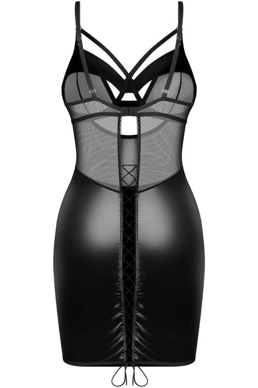 Сорочка Obsessive Dominna chemise & thong S/M