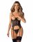 Корсет Obsessive Euridia corset & tanga M/L
