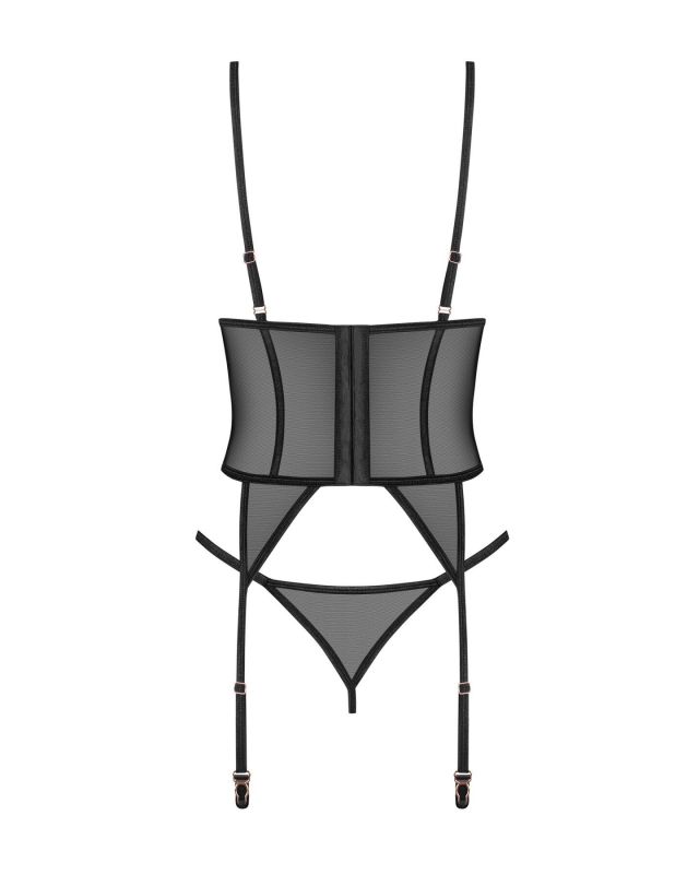 Корсет Obsessive Euridia corset & tanga M/L