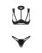 Комплект Obsessive Roccele 2-pcs crotchless set L/XL