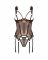 Корсет Obsessive Soranna cupless corset & crotchless thong 2XL/3XL