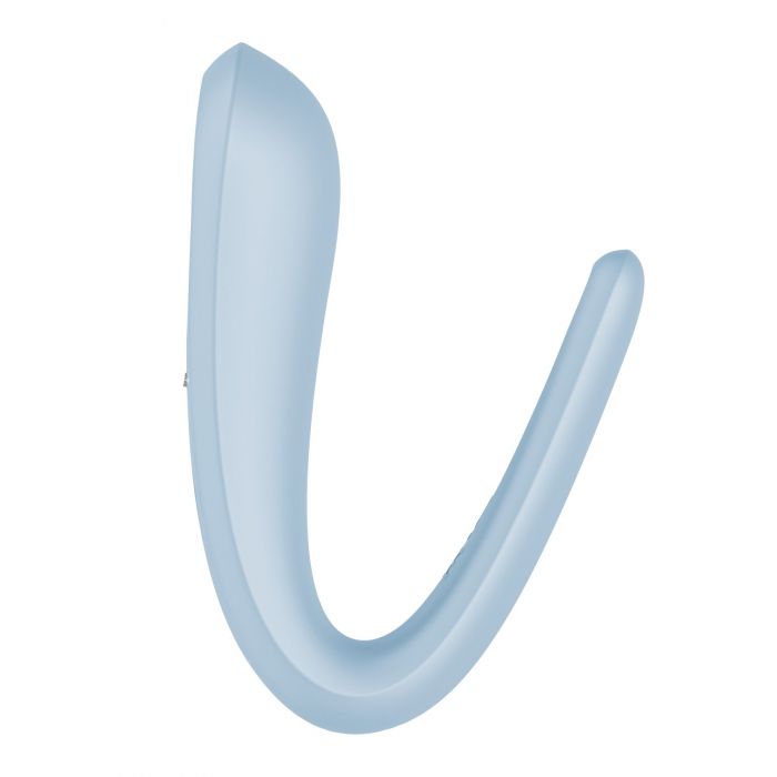 Вібратор для пар Satisfyer Double Classic Light Blue з одним моторчиком