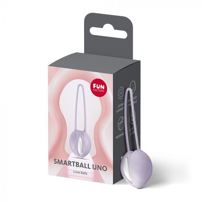 Вагінальна кулька Fun Factory SMARTBALL UNO Purple, одинарна, діаметр 3,6 см
