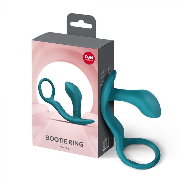 Анальна пробка з ерекційним кільцем Fun Factory BOOTIE RING Bottle Green