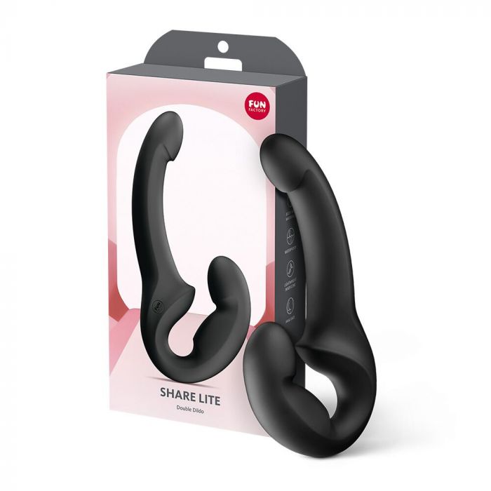 Безремінний страпон Fun Factory SHARE LITE Black, регульований, полегшена модель
