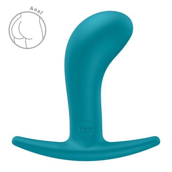 Анальна пробка Fun Factory BOOTIE M Aquamarine, діаметр 3,3 см, тонкий обмежувач