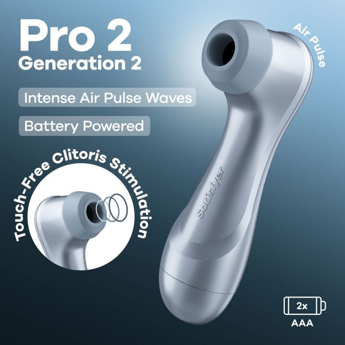 Вакуумний кліторальний стимулятор Satisfyer Pro 2 Generation 2 Battery Series Light Blue