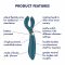 Вібратор для пар Satisfyer Endless Fun Battery Series, три мотора, багатофункціональний