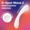 Вібратор Satisfyer G-Spot Wave 2 White, імітує доторкання пальця