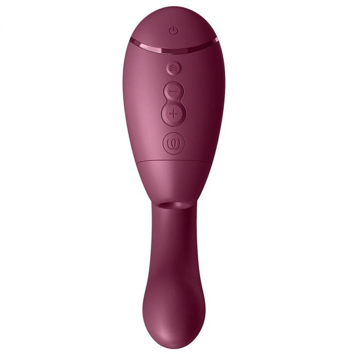Подвійний вакуумний кліторальний стимулятор з вібрацією Womanizer Next Duo - Dusky Pink