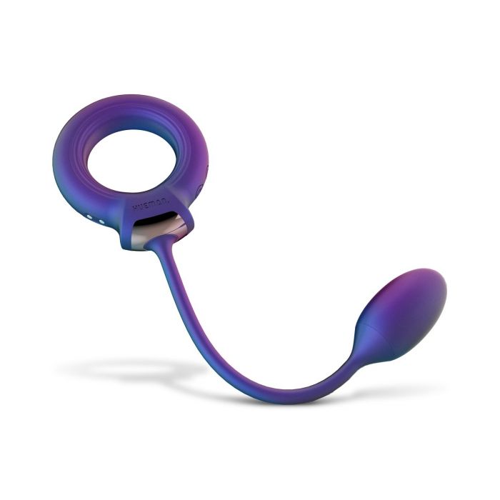 Ерекційне віброкільце з віброяйцем Hueman - Eclipse Anal Vibrator
