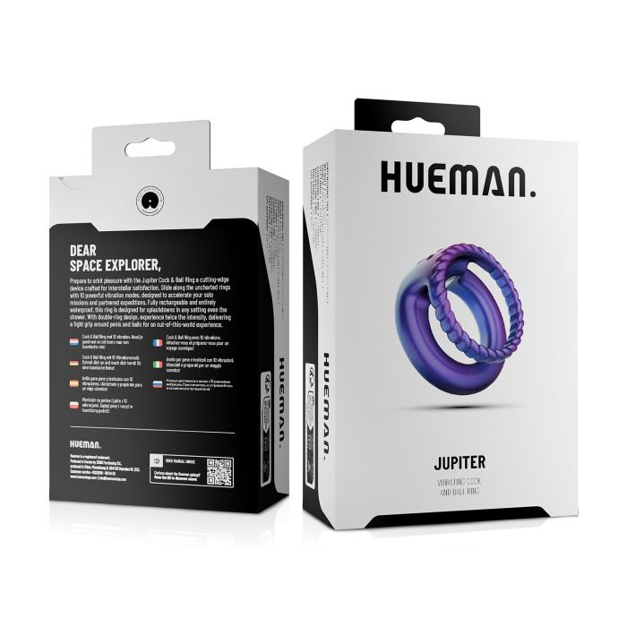 Ерекційне віброкільце Hueman - Jupiter Vibrating Cock and Ball Ring